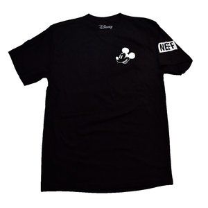 Neff X Disney Mens Mickey Mouse No Worries Graphic Black T-Shirt New